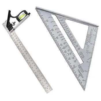 THGS Adjustable Engineer Ruler -2 Piece 300mm Adjustable and Measuring Square Ruler Engineer Combination Try Square Set Right
THGS Adjustable Engineer Ruler -2 Piece 300mm Adjustable and Measuring Square Ruler Engineer Combination Try Square Set Right