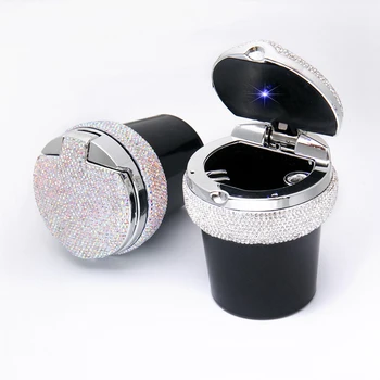 Rhinestones Portable Car Ashtray With Light Crystal Diamond Led Car Ash Tray Ashtray Storage Cup Holder Black For Girls Woman
Rhinestones Portable Car Ashtray With Light Crystal Diamond Led Car Ash Tray Ashtray Storage Cup Holder Black For Girls Woman