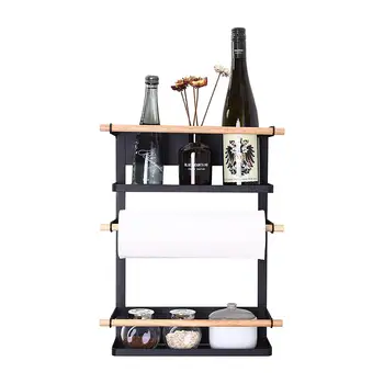 Kitchen Rack Fridge Magnetic Organizer -Design Paper Towel Holder, Rustproof Spice Jars Rack, Heavy-duty Refrigerator Shelf St
Kitchen Rack Fridge Magnetic Organizer -Design Paper Towel Holder, Rustproof Spice Jars Rack, Heavy-duty Refrigerator Shelf St