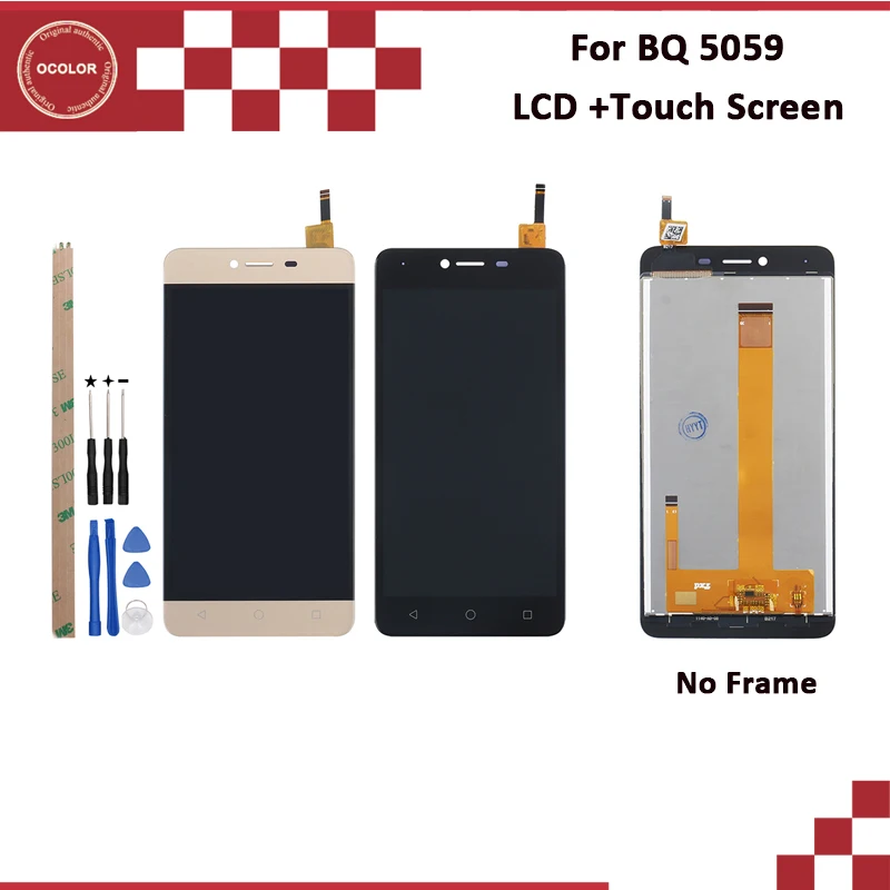 ocolor For BQ 5059 LCD Display And Touch Screen 5.0'' Tested For BQ 5059 LCD Phone Accessories With Tools And Adhesive In Stock
ocolor For BQ 5059 LCD Display And Touch Screen 5.0'' Tested For BQ 5059 LCD Phone Accessories With Tools And Adhesive In Stock