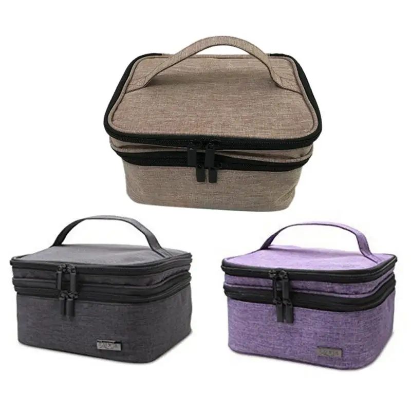 Non-woven 30 Bottles Essential Oil Storage Bag 5-30Ml Case With Roller Wheel And Zipper Pocket For Makeup Travel Purple Black
Non-woven 30 Bottles Essential Oil Storage Bag 5-30Ml Case With Roller Wheel And Zipper Pocket For Makeup Travel Purple Black