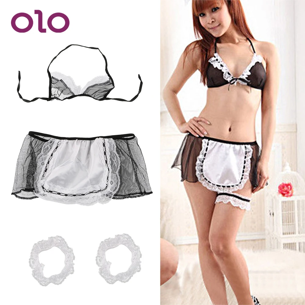 OLO Sexy Lingerie Cosplay Costumes Exotic Apparel Adult Products Sexy Underwear Open Crotch Maid Uniform Ladies
OLO Sexy Lingerie Cosplay Costumes Exotic Apparel Adult Products Sexy Underwear Open Crotch Maid Uniform Ladies