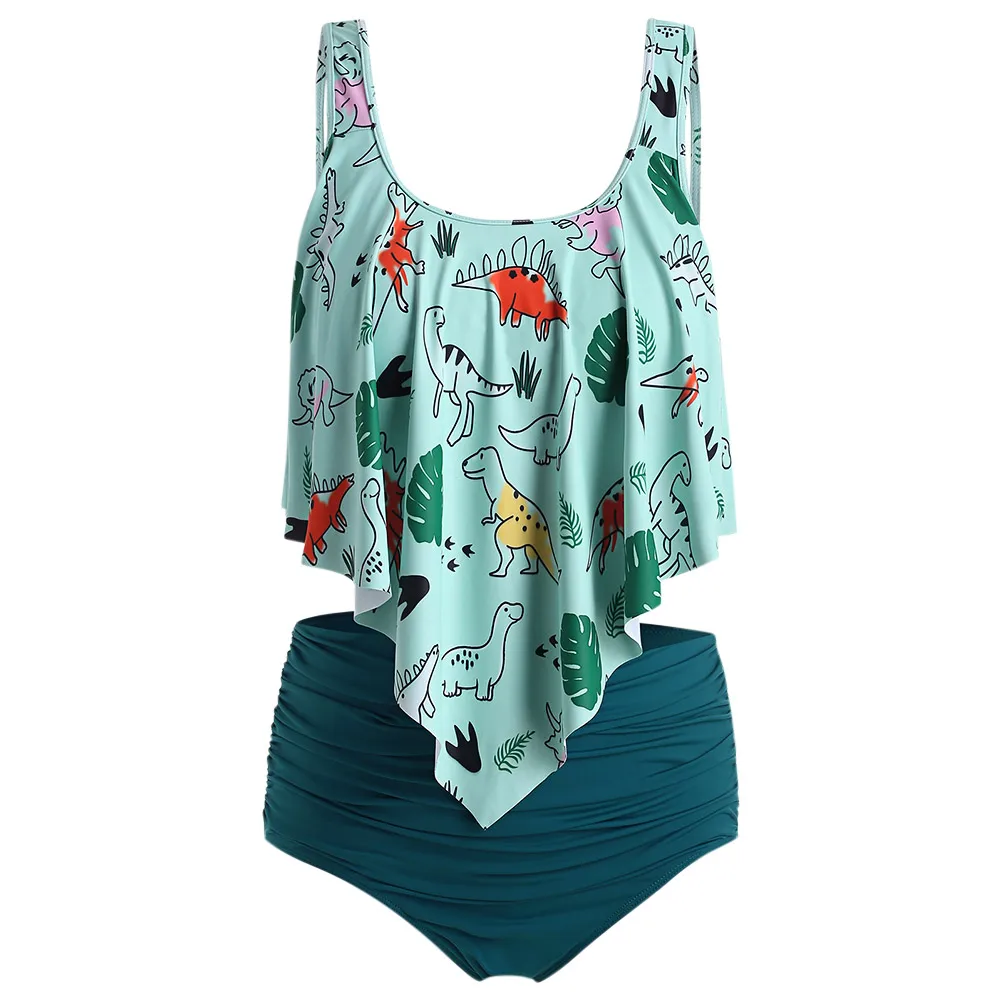 ROSEGAL Plus Size Bikini 2019 Dinosaur Print Ruffled Bikini Set Scoop Neck High Waisted Padded Swim Suit Bathing Suit Swimwear
ROSEGAL Plus Size Bikini 2019 Dinosaur Print Ruffled Bikini Set Scoop Neck High Waisted Padded Swim Suit Bathing Suit Swimwear