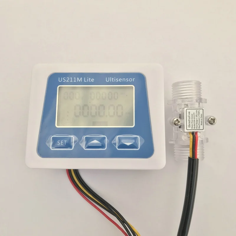 US211M Lite USN-HS21TT 1-30 Digital Flow Meter 5V Flow Reader Compatible with all our hall effect water flow sensor with
US211M Lite USN-HS21TT 1-30 Digital Flow Meter 5V Flow Reader Compatible with all our hall effect water flow sensor with