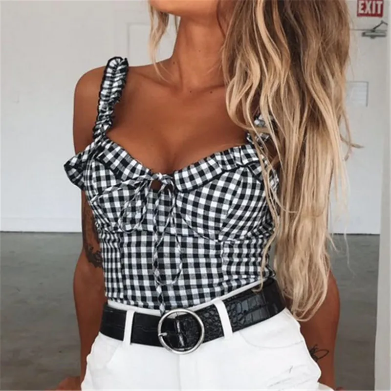 2018 Women Girl Sexy Off-shoulder Vest Crop Top Wrinkled Edge Bow Autumn Tank Women Sleeveless V Neck Top t-shirt Casual Camis
2018 Women Girl Sexy Off-shoulder Vest Crop Top Wrinkled Edge Bow Autumn Tank Women Sleeveless V Neck Top t-shirt Casual Camis