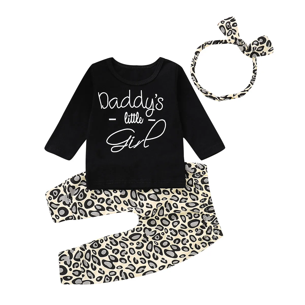 Toddler Kids Baby Girls Autumn Clothes Letter T-shirt Tops+Leopard print Pants 3PCS Set
Toddler Kids Baby Girls Autumn Clothes Letter T-shirt Tops+Leopard print Pants 3PCS Set