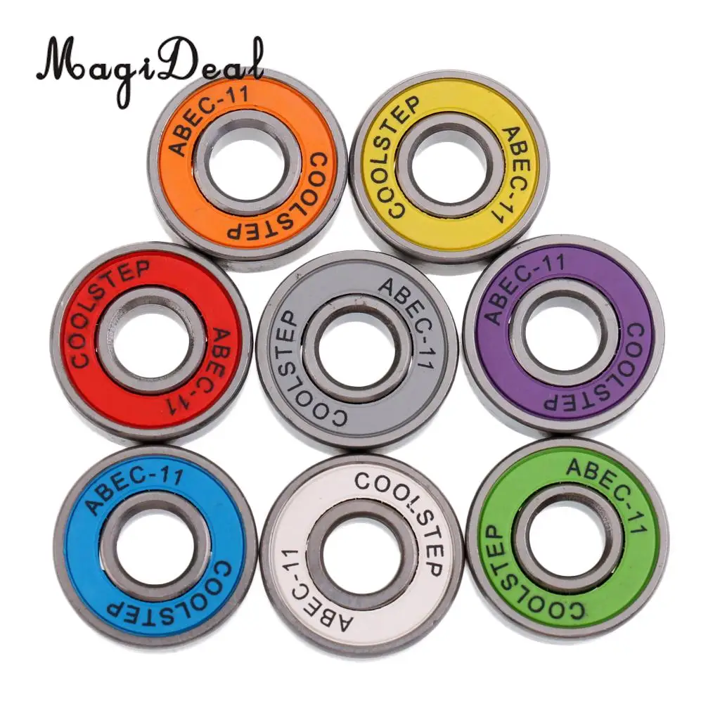 MagiDeal 8 Pieces ABEC 11 High Speed Wearproof Skateboard Scooter Inline Bearings Skateboard Scooters Skate Board Accessories
MagiDeal 8 Pieces ABEC 11 High Speed Wearproof Skateboard Scooter Inline Bearings Skateboard Scooters Skate Board Accessories