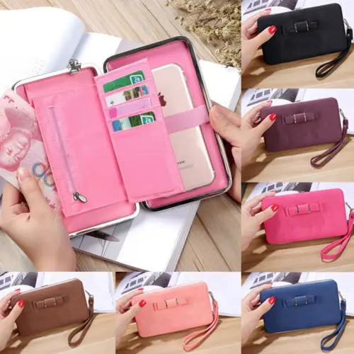 Women n Bowknot Wallet Girls Leather Clutch Handbag Wallet Long Card Holder Phone Bag Case Ladies Purse
Women n Bowknot Wallet Girls Leather Clutch Handbag Wallet Long Card Holder Phone Bag Case Ladies Purse