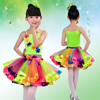 Songyuexia Children's costumes girls dance dance colorful princess fluffy rainbow gauze show costume stage performance clothing
Songyuexia Children's costumes girls dance dance colorful princess fluffy rainbow gauze show costume stage performance clothing