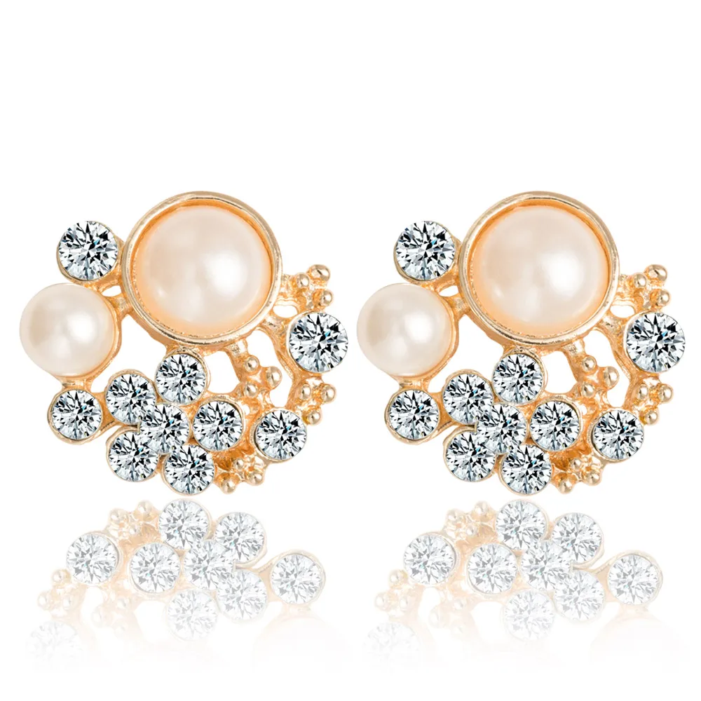 Hot New Trends 2018 Fashion Korea Flower Stud Earrings Austrian Crystal Gold Earing Ear Piercing Big Pearl Earrings Best Gift
Hot New Trends 2018 Fashion Korea Flower Stud Earrings Austrian Crystal Gold Earing Ear Piercing Big Pearl Earrings Best Gift