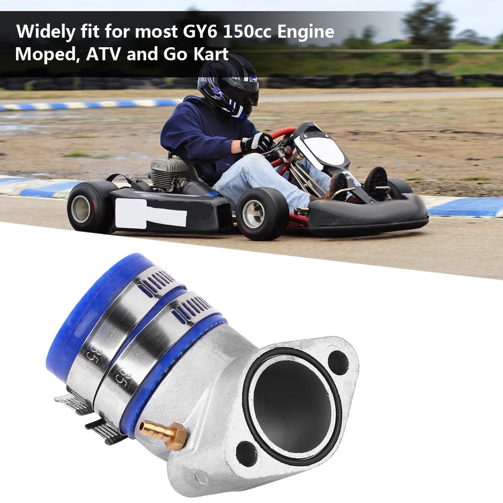 Racing Intake Manifold Boot for most GY6 150cc Engine Moped ATV Go Kart Aluminum New
Racing Intake Manifold Boot for most GY6 150cc Engine Moped ATV Go Kart Aluminum New