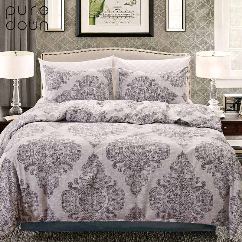 Puredown 100% Polyester Bedding Set Without Bed Sheets Imitate Egypt Cotton Printed With Elastic Band Duvet Cover Set Queen Size
Puredown 100% Polyester Bedding Set Without Bed Sheets Imitate Egypt Cotton Printed With Elastic Band Duvet Cover Set Queen Size