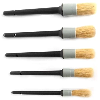 Natural Boar Hair Detail Brush (Set Of 5),Premium Detail Brushes For Engines, Wheels, Interior, Leather, Trim,Air Vents, Emble
Natural Boar Hair Detail Brush (Set Of 5),Premium Detail Brushes For Engines, Wheels, Interior, Leather, Trim,Air Vents, Emble