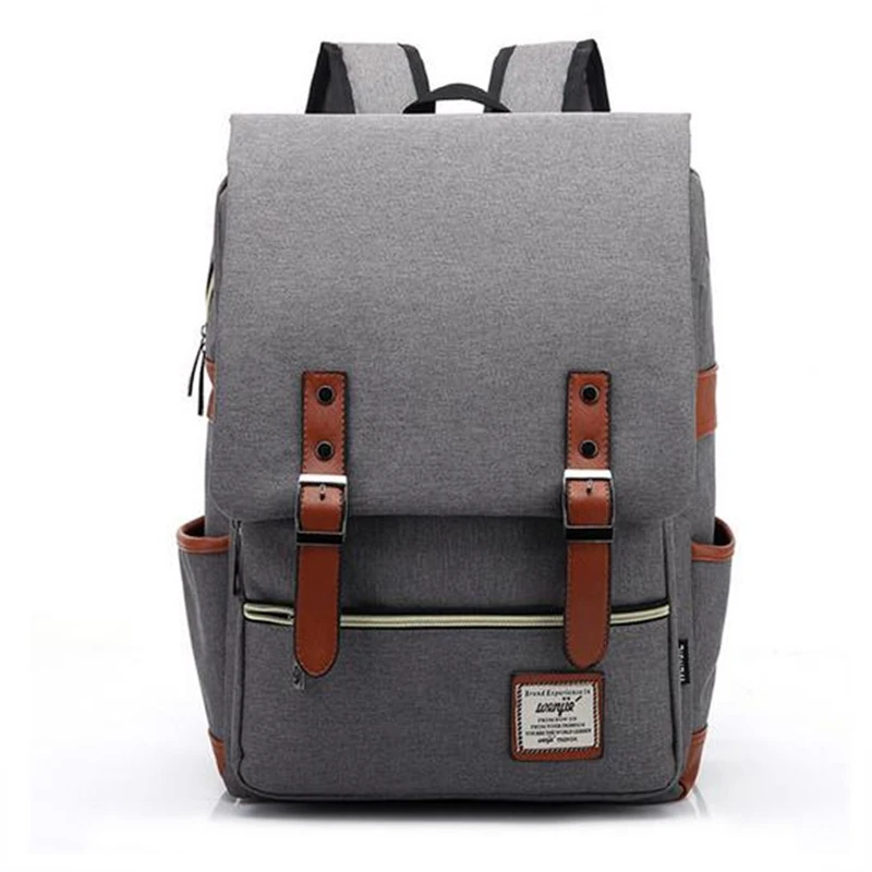 Fashion Canvas Daily Backpacks for Laptop Large Capacity Computer Bag Casual Student School Bag packs Travel Rucksacks Gray
Fashion Canvas Daily Backpacks for Laptop Large Capacity Computer Bag Casual Student School Bag packs Travel Rucksacks Gray