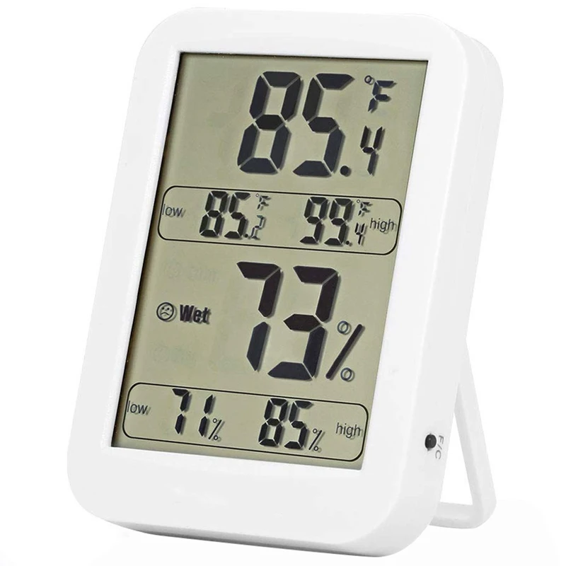 Digital Hygrometer Outdoor Digital Electronic Thermometer Humidity Meter Temperature Humidity Gauge With Big Lcd Screen Alarm
Digital Hygrometer Outdoor Digital Electronic Thermometer Humidity Meter Temperature Humidity Gauge With Big Lcd Screen Alarm