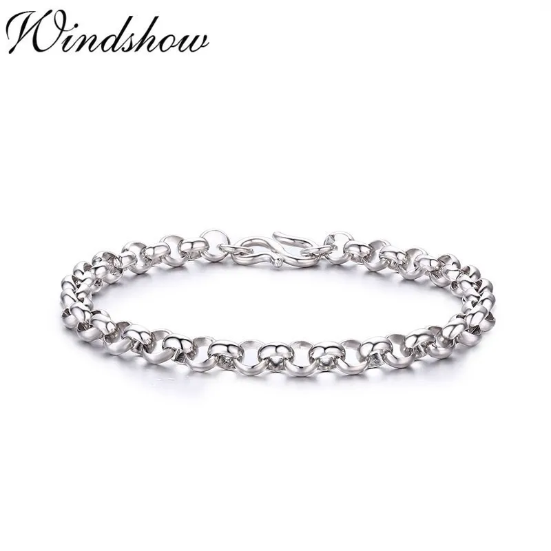 S925 Sterling Silver Circles Rolo Chain Bracelets For Women Men Friendship Bracelete Jewelry Pulseira Pulseras Mujer Bileklik
S925 Sterling Silver Circles Rolo Chain Bracelets For Women Men Friendship Bracelete Jewelry Pulseira Pulseras Mujer Bileklik
