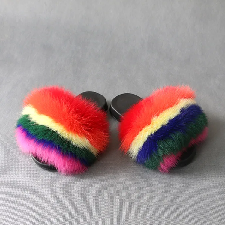 Real Fur Slippers Children Fox Home Fluffy Slides Wholesale children Summer Flats kids fur slides
Real Fur Slippers Children Fox Home Fluffy Slides Wholesale children Summer Flats kids fur slides