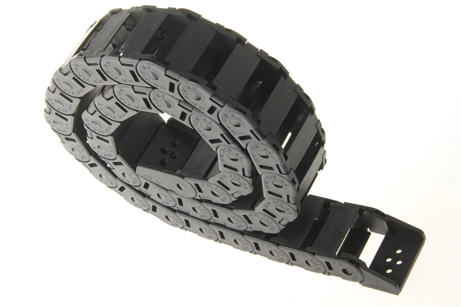 R38 18mm x 37mm Black Plastic Bridge Outside Opening Type Cable Drag Chain Wire Carrier 1M Length
R38 18mm x 37mm Black Plastic Bridge Outside Opening Type Cable Drag Chain Wire Carrier 1M Length