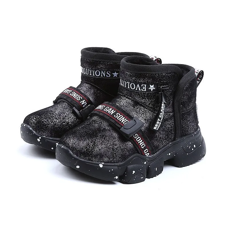 CNFSNJ Winter Children Black High Top Sneakers Baby Girls Brand Sports Shoe Boys Fashion Leather Trainer snow boots 26-36
CNFSNJ Winter Children Black High Top Sneakers Baby Girls Brand Sports Shoe Boys Fashion Leather Trainer snow boots 26-36