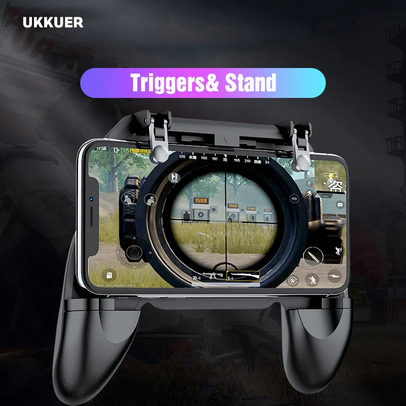 New Pubg Game Gamepad For IPhone Android Phone Game Controller L1R1 Shooter Trigger Fire Button Joystick Phone Holder Universal
New Pubg Game Gamepad For IPhone Android Phone Game Controller L1R1 Shooter Trigger Fire Button Joystick Phone Holder Universal