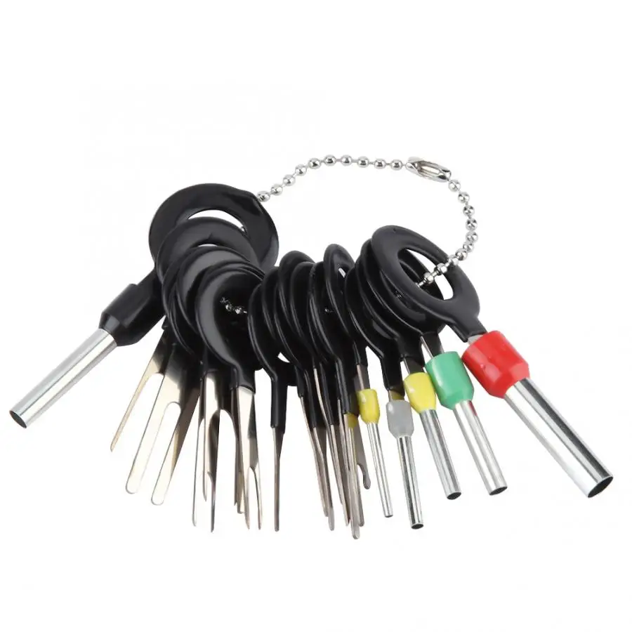 18Pcs Car Wire Harness Plug Terminal Extractor Pick Connector Crimp Pin Back Needle Remove Automotive repair Tool NEW
18Pcs Car Wire Harness Plug Terminal Extractor Pick Connector Crimp Pin Back Needle Remove Automotive repair Tool NEW