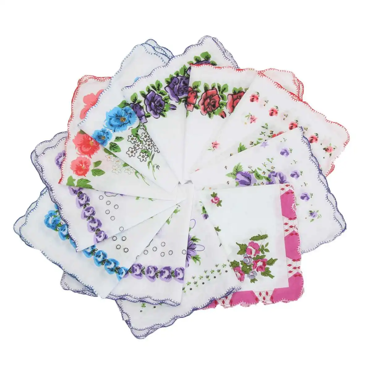 20 pcs/lot Cotton Flower Square Handkerchief For Women Lovely Wave Brim Floral Hanky Handkerchiefs Ladies Embroidery Hand Towel
20 pcs/lot Cotton Flower Square Handkerchief For Women Lovely Wave Brim Floral Hanky Handkerchiefs Ladies Embroidery Hand Towel