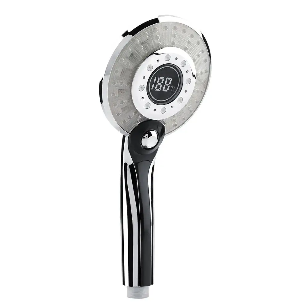 Bathroom Shower Head 3 Spraying Mode Digital Display Handheld Shower Head with 3-color Temperature Control LED Light
Bathroom Shower Head 3 Spraying Mode Digital Display Handheld Shower Head with 3-color Temperature Control LED Light