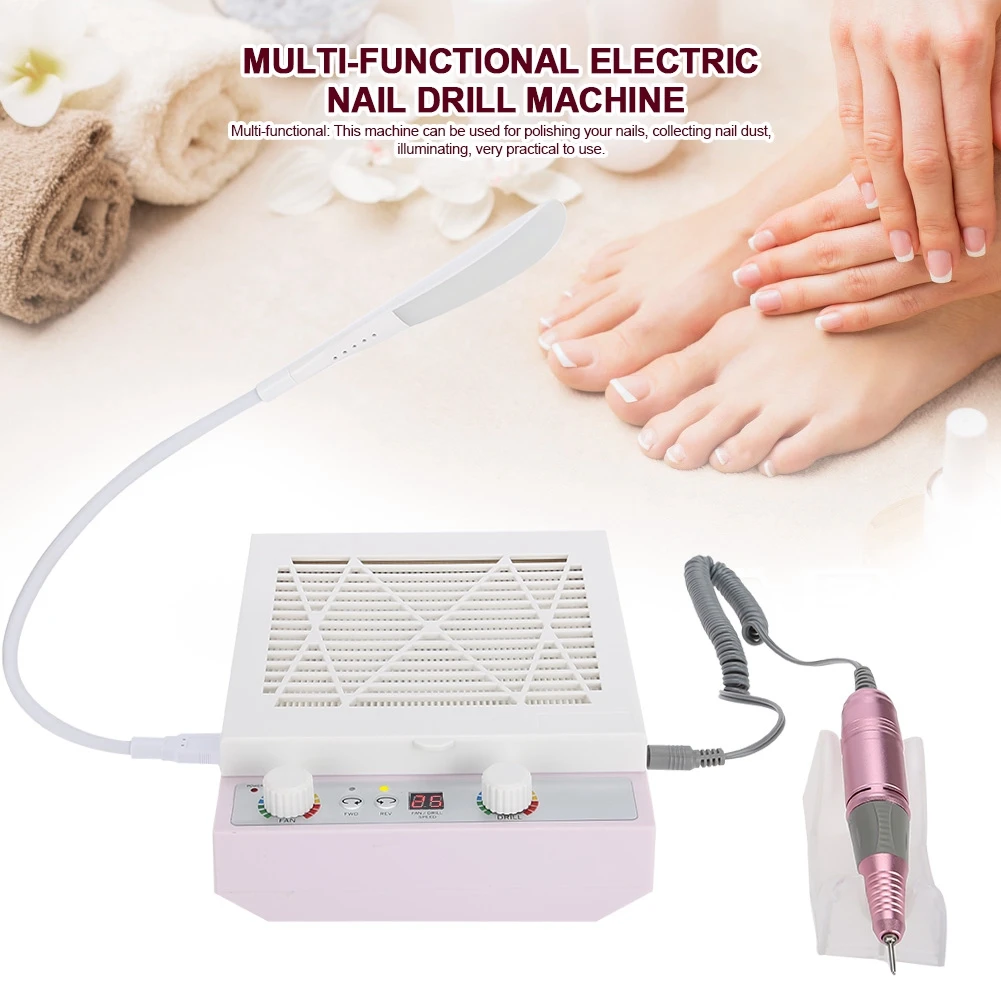 3 in 1 Multi-functional Electric Nail Drill Machine Dust Suction Collector with LED Light Nail Art Mainicure Pedicure 4
3 in 1 Multi-functional Electric Nail Drill Machine Dust Suction Collector with LED Light Nail Art Mainicure Pedicure 4
