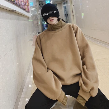 Winter New Hoodie Men Warm Plus Velvet Thick High Collar Sweatshirt Man Casual Loose Solid Color Long-sleeved Pullover Male
Winter New Hoodie Men Warm Plus Velvet Thick High Collar Sweatshirt Man Casual Loose Solid Color Long-sleeved Pullover Male