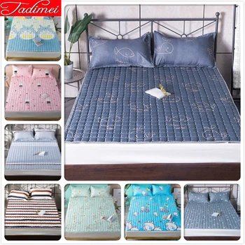 

90x200 100x200 120x200 150x200 180x200 200x220 Bed Cover Bedspreads Adult Kids Child Soft Quilted Mattress Topper for Sofa Pads