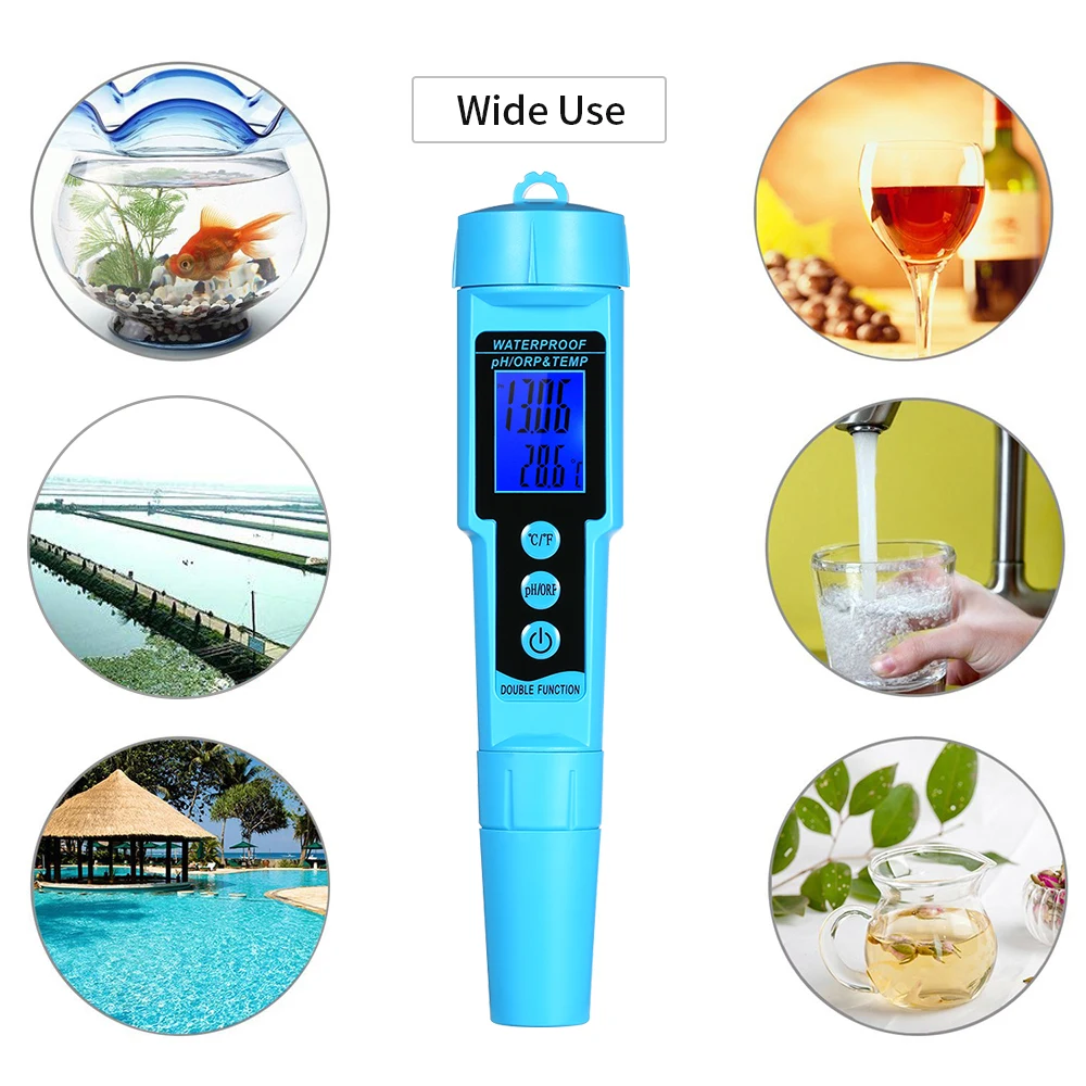 Professional 3 in 1 pH ORP TEMP Meter Water Detector Multi-parameter Digital Tri-Meter Water Quality Monitor Tester
Professional 3 in 1 pH ORP TEMP Meter Water Detector Multi-parameter Digital Tri-Meter Water Quality Monitor Tester