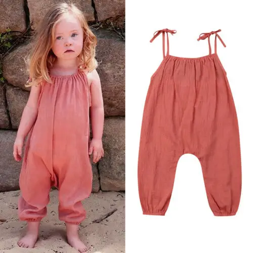 Cute Newborn Baby Girl Clothes Solid Loose Sling Romper Sleeveless Jumpsuit Kids Cotton Clothes
Cute Newborn Baby Girl Clothes Solid Loose Sling Romper Sleeveless Jumpsuit Kids Cotton Clothes