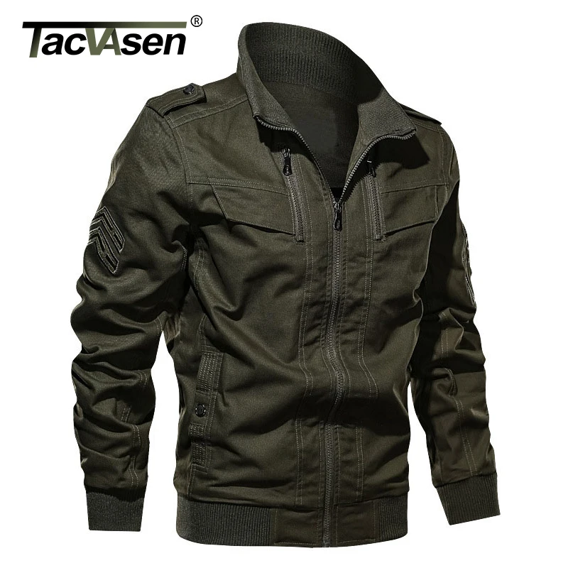 TACVASEN Men Cargo Jacket Spring Autumn Multi-pocket Military Army Bomber Jacket Cotton Filed Pilot Coat Outwear 2019 TD-MGND-01
TACVASEN Men Cargo Jacket Spring Autumn Multi-pocket Military Army Bomber Jacket Cotton Filed Pilot Coat Outwear 2019 TD-MGND-01