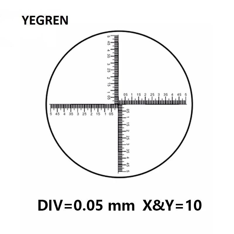DIV 0.05 mm Eyepiece Micrometer for Stereo Microscope Ocular Reticle Cross Ruler Scale Diameter 18.5 mm or 24 mm Calibration
DIV 0.05 mm Eyepiece Micrometer for Stereo Microscope Ocular Reticle Cross Ruler Scale Diameter 18.5 mm or 24 mm Calibration