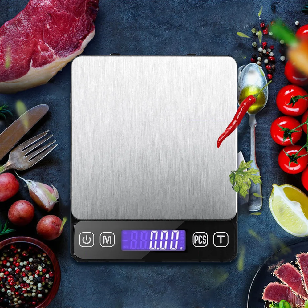 Electronic Kitchen Scale Stainless Steel Food Measuring Tools Digital LCD Display Portable Balance Digital Kitchen Scale Gadgets
Electronic Kitchen Scale Stainless Steel Food Measuring Tools Digital LCD Display Portable Balance Digital Kitchen Scale Gadgets