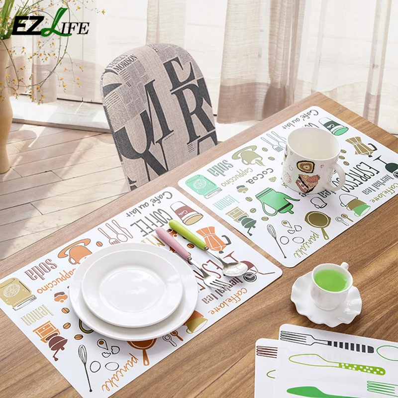 EZLIFE printing PVC table MATS heat insulation plate MATS Waterproof and oil of western-style food mat pot MATS KT0701
EZLIFE printing PVC table MATS heat insulation plate MATS Waterproof and oil of western-style food mat pot MATS KT0701