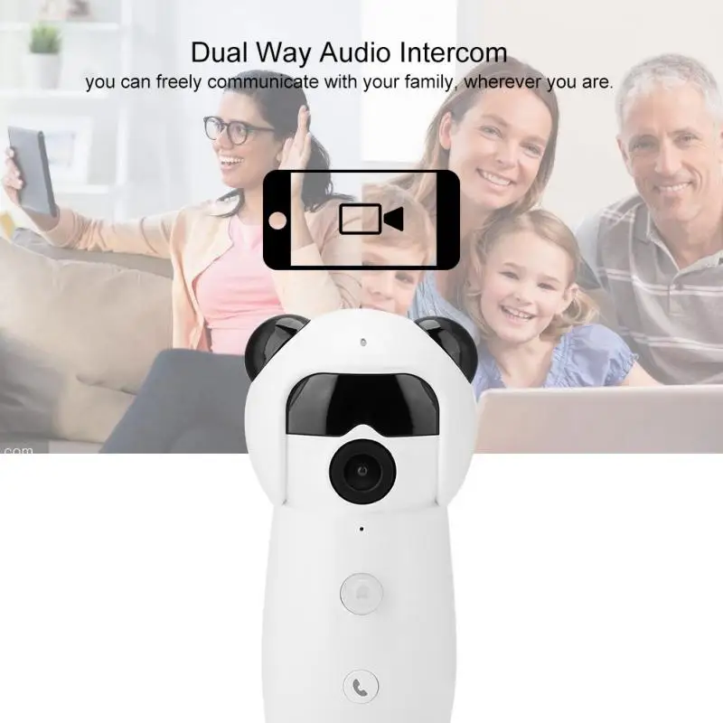 1080P HD WIFI Remote Cartoon Mini Panoramic Camera IP Network Baby Monitor CCTV Smart Home for US Plug 2019 New
1080P HD WIFI Remote Cartoon Mini Panoramic Camera IP Network Baby Monitor CCTV Smart Home for US Plug 2019 New