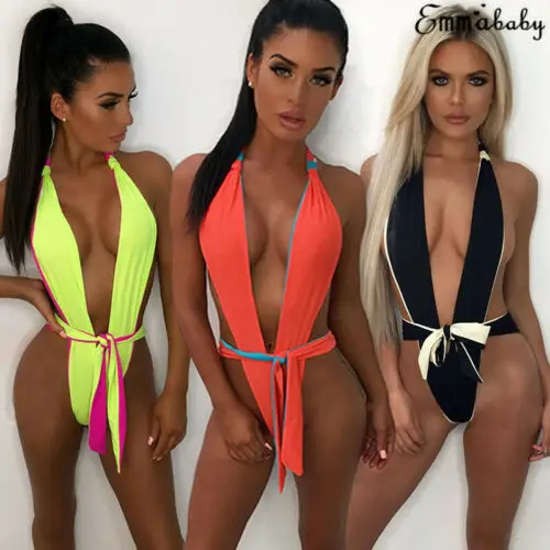 Trendy Sexy lady 2019 bikini one piece swimsuit Costume Swimwear Fluorescent yellow Bikini Deep V collar push-up Monokini
Trendy Sexy lady 2019 bikini one piece swimsuit Costume Swimwear Fluorescent yellow Bikini Deep V collar push-up Monokini