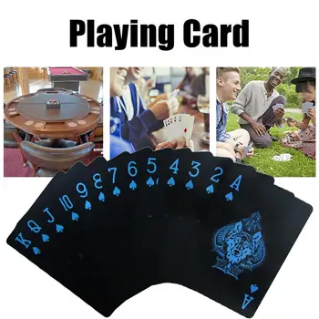 Waterproof PVC Playing Cards Set Pure Color Black Poker Card Classic Magic Tricks Tool Game Party Toy 55pcs 
Waterproof PVC Playing Cards Set Pure Color Black Poker Card Classic Magic Tricks Tool Game Party Toy 55pcs