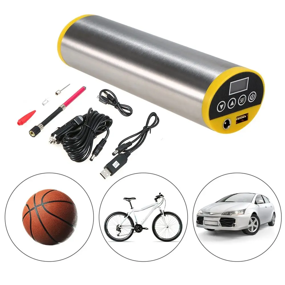 150PSI Bike Electric Pump MTB Road Bike Motorcycle Car Air Pump Built-in Gauge Emergency Power Bank Flashlight with Car Charger
150PSI Bike Electric Pump MTB Road Bike Motorcycle Car Air Pump Built-in Gauge Emergency Power Bank Flashlight with Car Charger