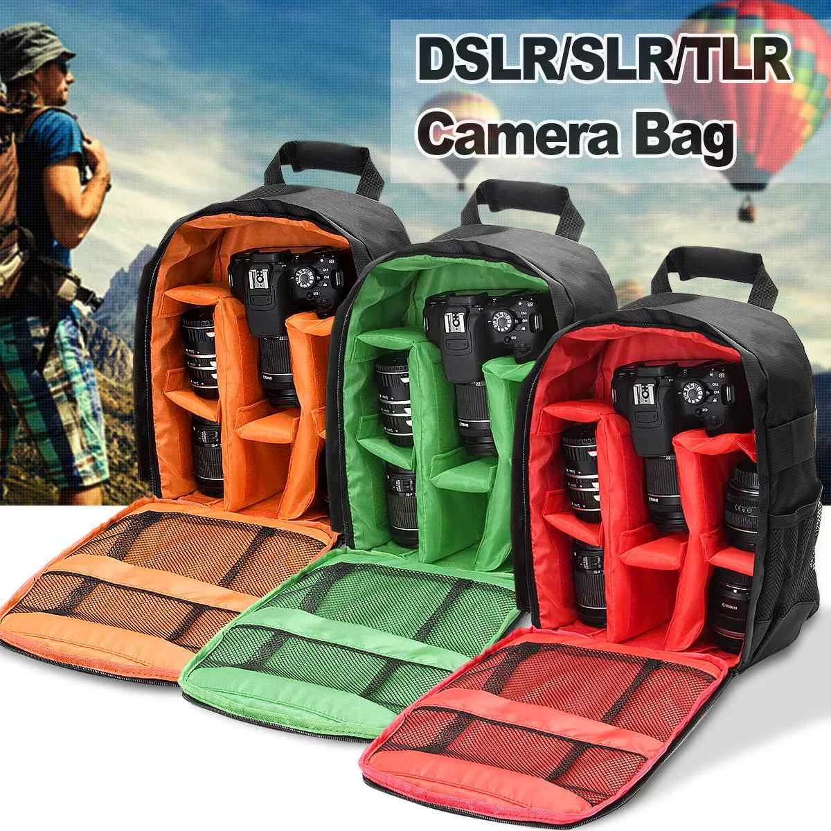 Waterproof Camera Bag Storage Case Backpack for Canon for Nikon for DSLR/SLR/TLR Camera
Waterproof Camera Bag Storage Case Backpack for Canon for Nikon for DSLR/SLR/TLR Camera