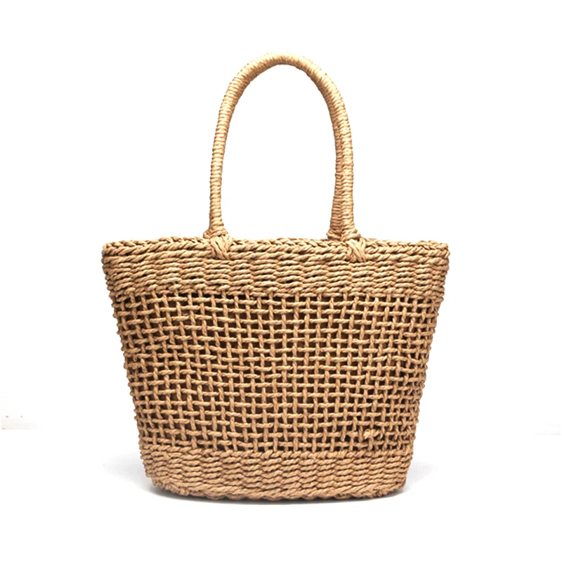 Casual Simple And Generous No Decorative Plain Color Net Hollow Textured Woven Bag Popular Straw Bag Handbags 37X25Cm(With Lin
Casual Simple And Generous No Decorative Plain Color Net Hollow Textured Woven Bag Popular Straw Bag Handbags 37X25Cm(With Lin
