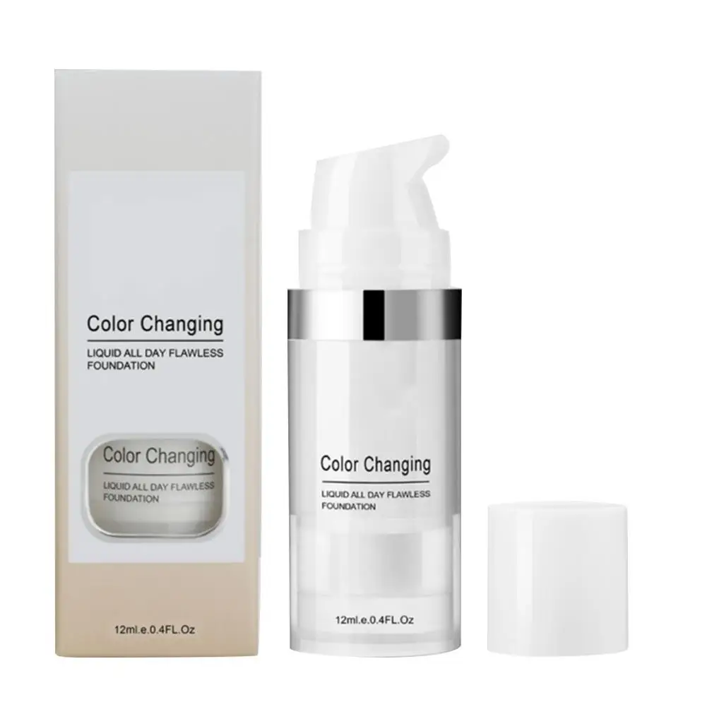 Flawless Colour Changing Warm Skin Tone Foundation Makeup Base Nude Face Moisturizing Liquid Cover Concealer for Women Girls
Flawless Colour Changing Warm Skin Tone Foundation Makeup Base Nude Face Moisturizing Liquid Cover Concealer for Women Girls