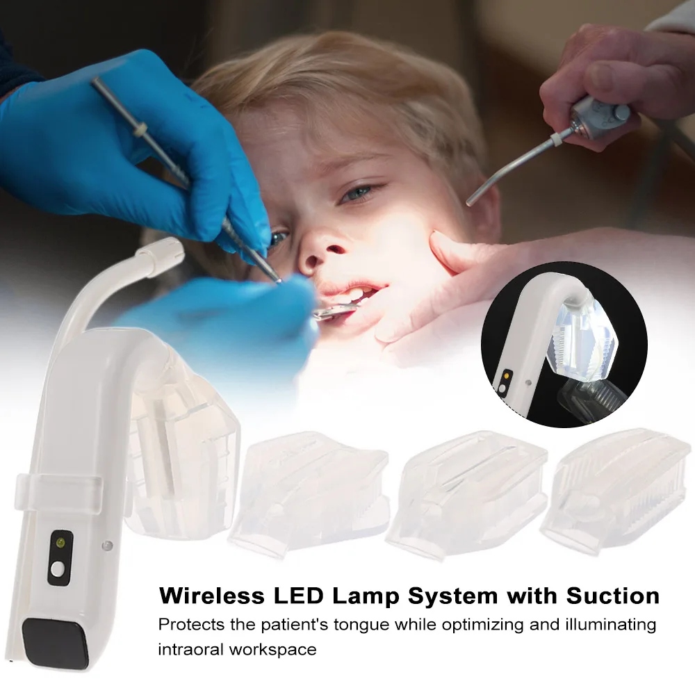 Dental Intraoral Light with Suction Wireless LED Lamp System Intraoral LED Light Oral Hygiene Dentist Illuminator
Dental Intraoral Light with Suction Wireless LED Lamp System Intraoral LED Light Oral Hygiene Dentist Illuminator
