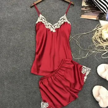 Summer New Sexy Ladies Women'S Robe Underwear Nightwear Short V-Neck Sleeveless Lace Solid Sleepwear
Summer New Sexy Ladies Women'S Robe Underwear Nightwear Short V-Neck Sleeveless Lace Solid Sleepwear