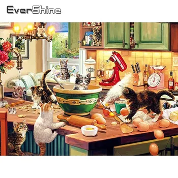 EverShine Diamond Painting Cartoon Cat Cross Stitch Diamond Embroidery Animals Picture Rhinestones Diamond Mosaic Kitchen Decor
EverShine Diamond Painting Cartoon Cat Cross Stitch Diamond Embroidery Animals Picture Rhinestones Diamond Mosaic Kitchen Decor