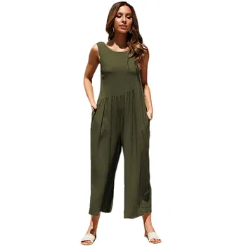 2019 Women boho loose jumpsuits rompers Hot Fashion sleeveless Summer set Ladies Clubwear Clothes Wide leg Backless Solid Pants
2019 Women boho loose jumpsuits rompers Hot Fashion sleeveless Summer set Ladies Clubwear Clothes Wide leg Backless Solid Pants