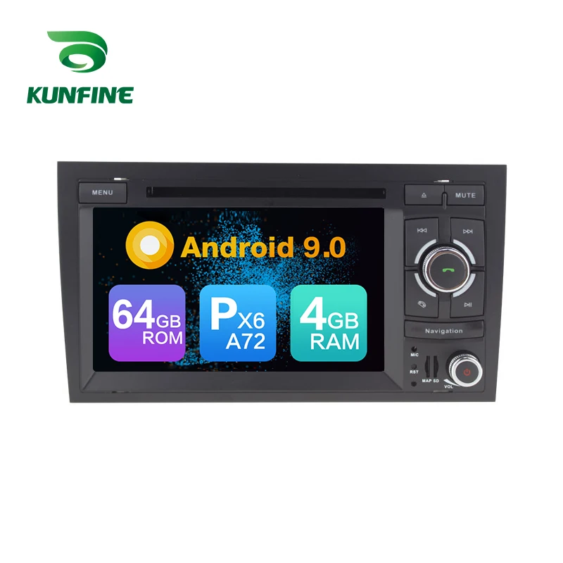 Фото Android 9.0 Core PX6 A72 Ram 4G Rom 64G Car DVD GPS Multimedia Player Stereo For Audi A3 2003-2013 Radio Headunit | Автомобили и