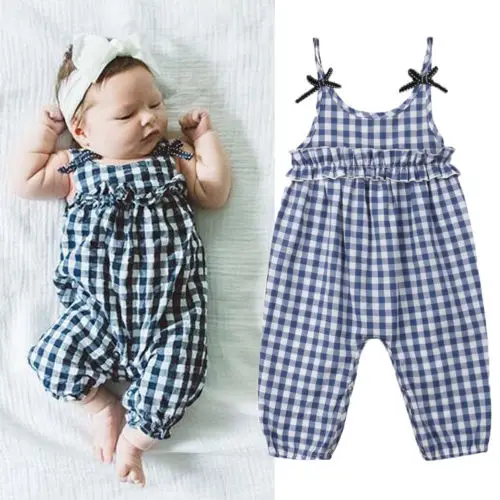 Casual Summer Baby Rompers Newborn Baby Girl Boy Plaid Romper Strap Overall Jumpsuit Cotton Outfits Clothes
Casual Summer Baby Rompers Newborn Baby Girl Boy Plaid Romper Strap Overall Jumpsuit Cotton Outfits Clothes