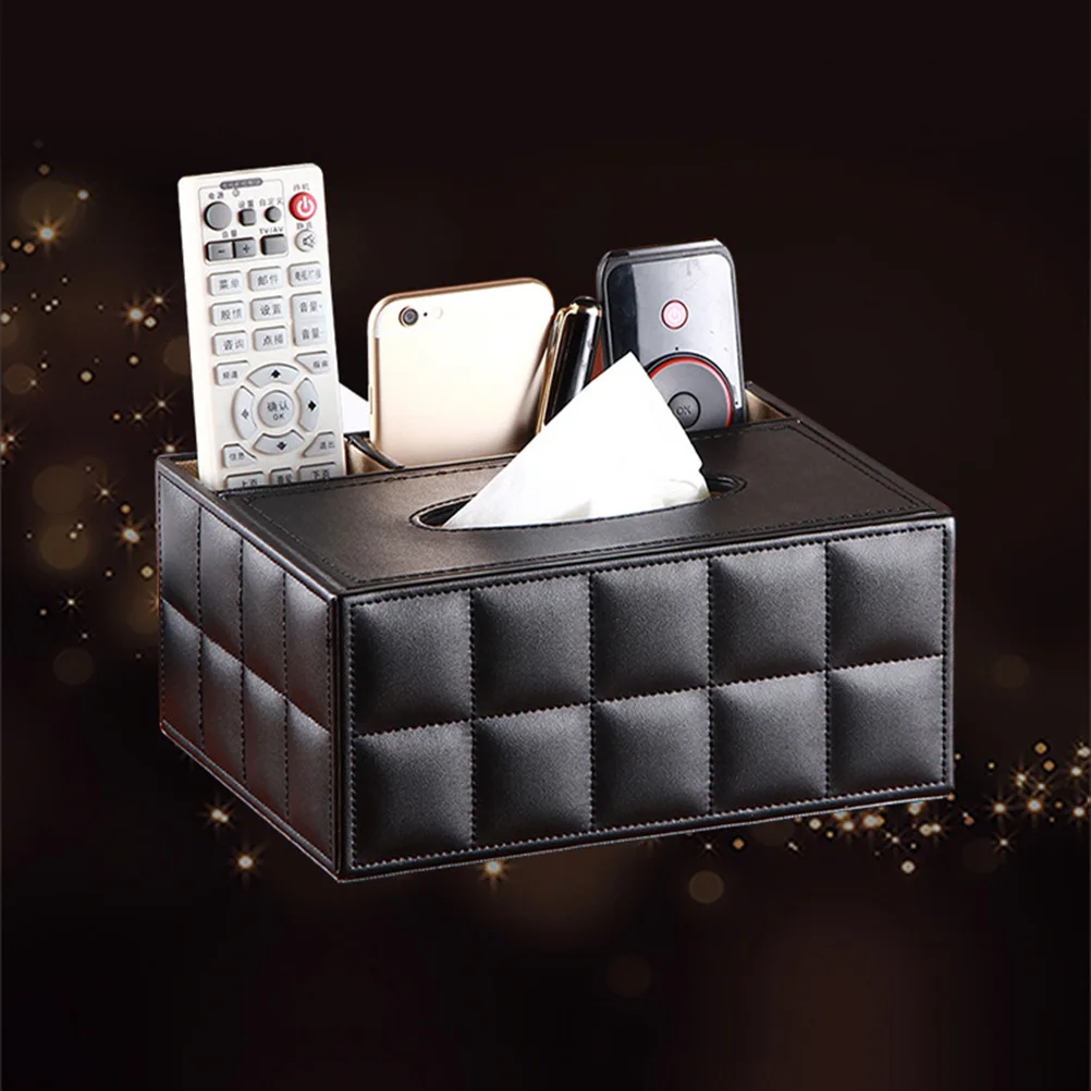 1pc PU Leather Storage Box Desktop Organizer Remote Control Holder Pencil Scissor Container Tissue Box Storage Organizer Box
1pc PU Leather Storage Box Desktop Organizer Remote Control Holder Pencil Scissor Container Tissue Box Storage Organizer Box